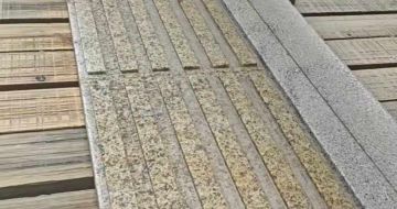 银川黄金麻盲道石 盲条