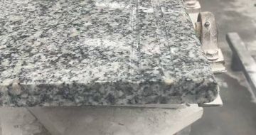 银川芝麻白楼梯踏步 芙蓉白