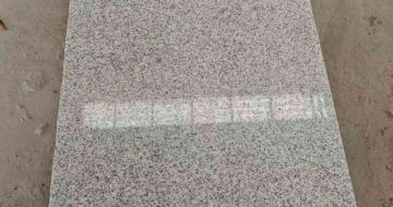 银川芝麻白光面毛板