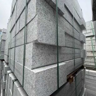 银川芝麻白路牙石 马路牙子