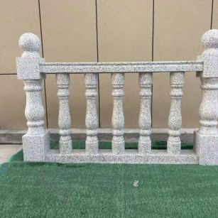 银川芝麻白阳台栏杆 花岗岩栏杆