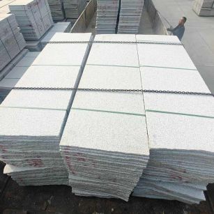 银川芝麻白毛板，石材毛板