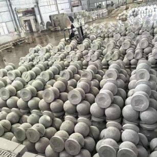 银川芝麻白圆球 石球 挡车球