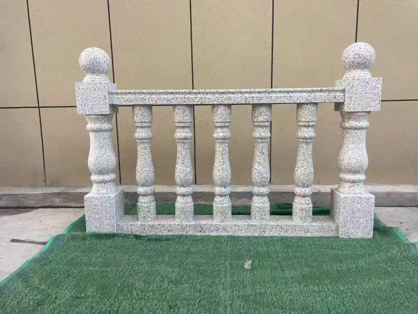 银川芝麻白阳台栏杆 花岗岩栏杆